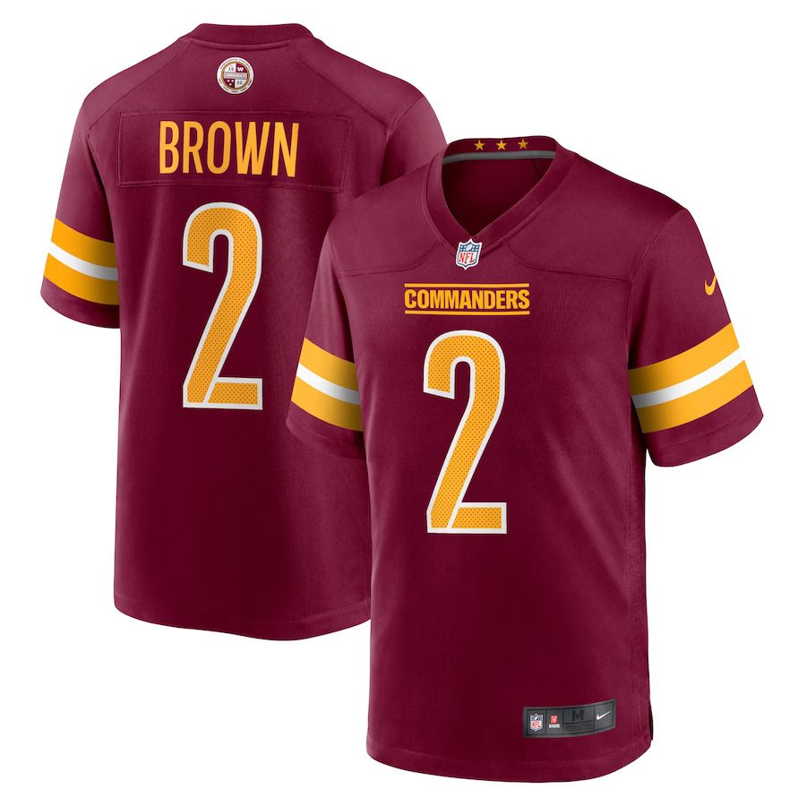 Men Washington Commanders #2 Dyami Brown Nike Burgundy Game NFL Jersey->washington commanders->NFL Jersey